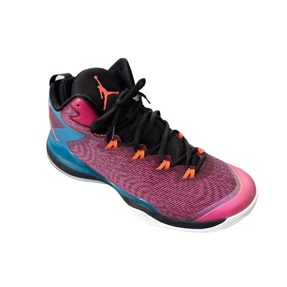 Jordan Super.Fly 3 Black/Fusion Pink-Tropical Teal-Electric Orange HOT DEAL - Picture 1 of 5